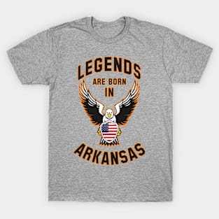 Legends are born in Arkansas T-Shirt